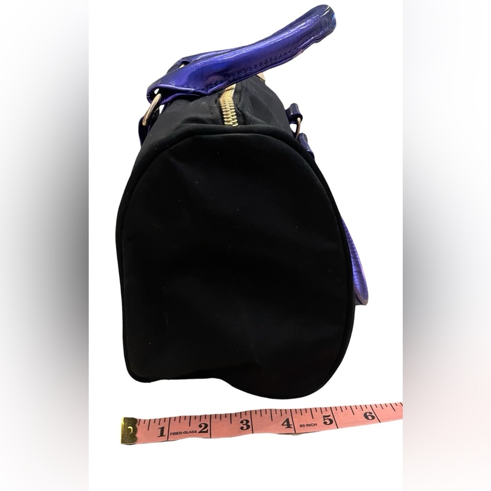 Victoria's Secret Black Satchel with Purple Accents - Picture 5 of 13